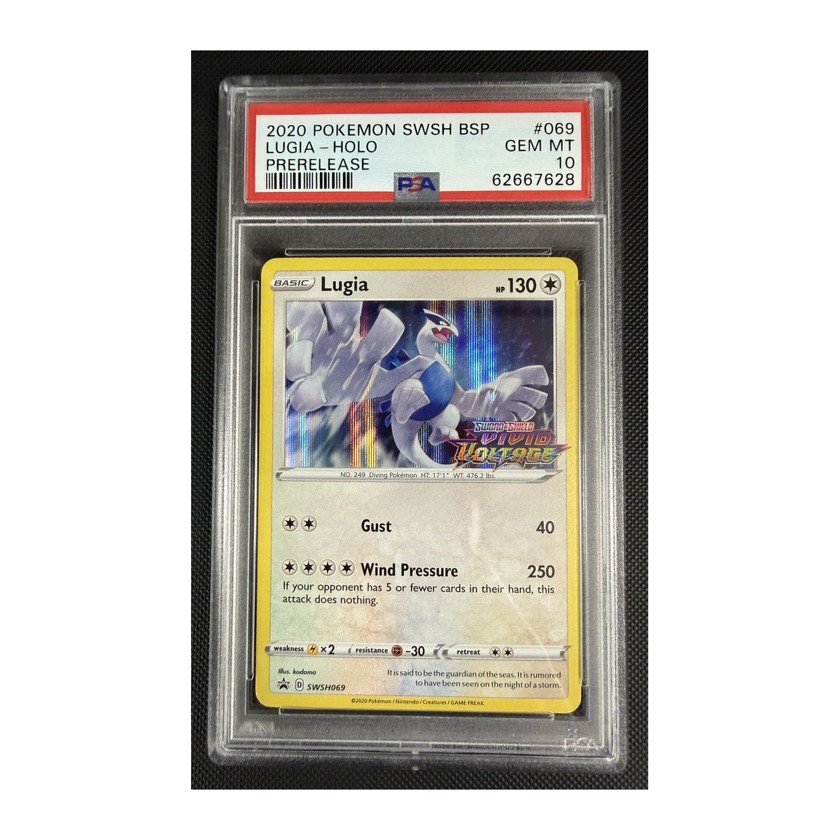 PSA 10 Sword & Shield Promos Lugia (Prerelease)