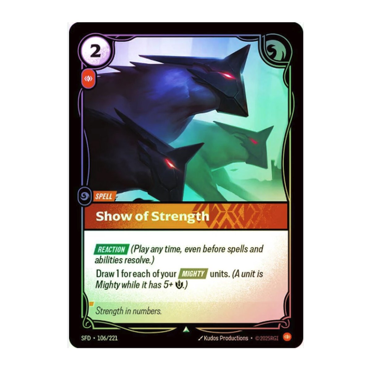 Spiritforged Show of Strength 106 Uncommon