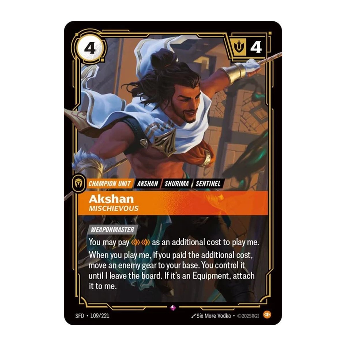 Spiritforged Akshan 109 Rare