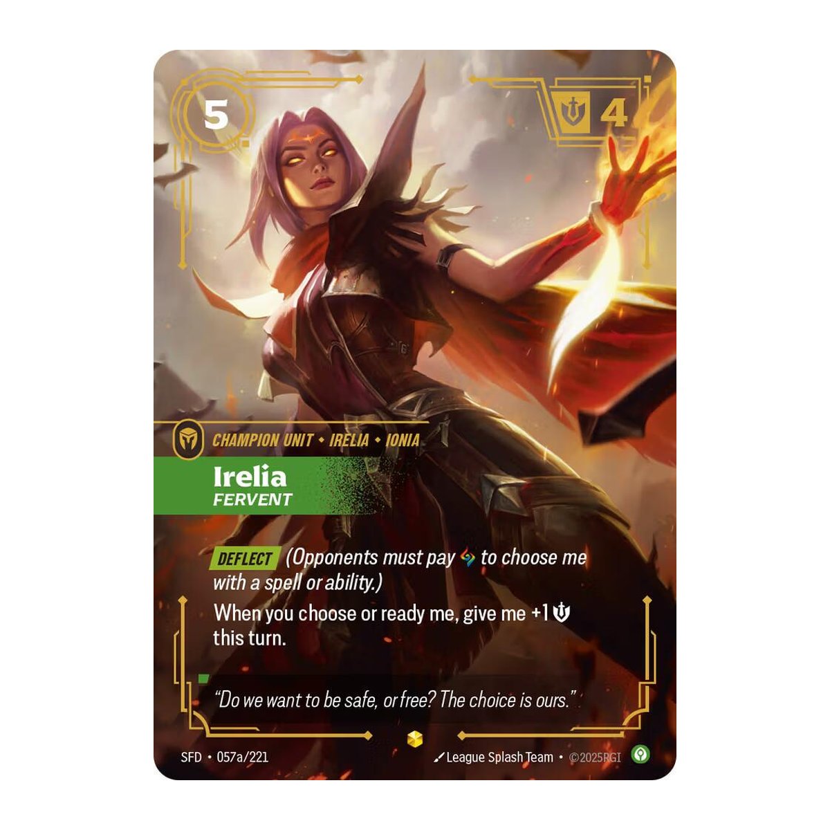 Spiritforged Irelia, Fervent 57A Alternate Art