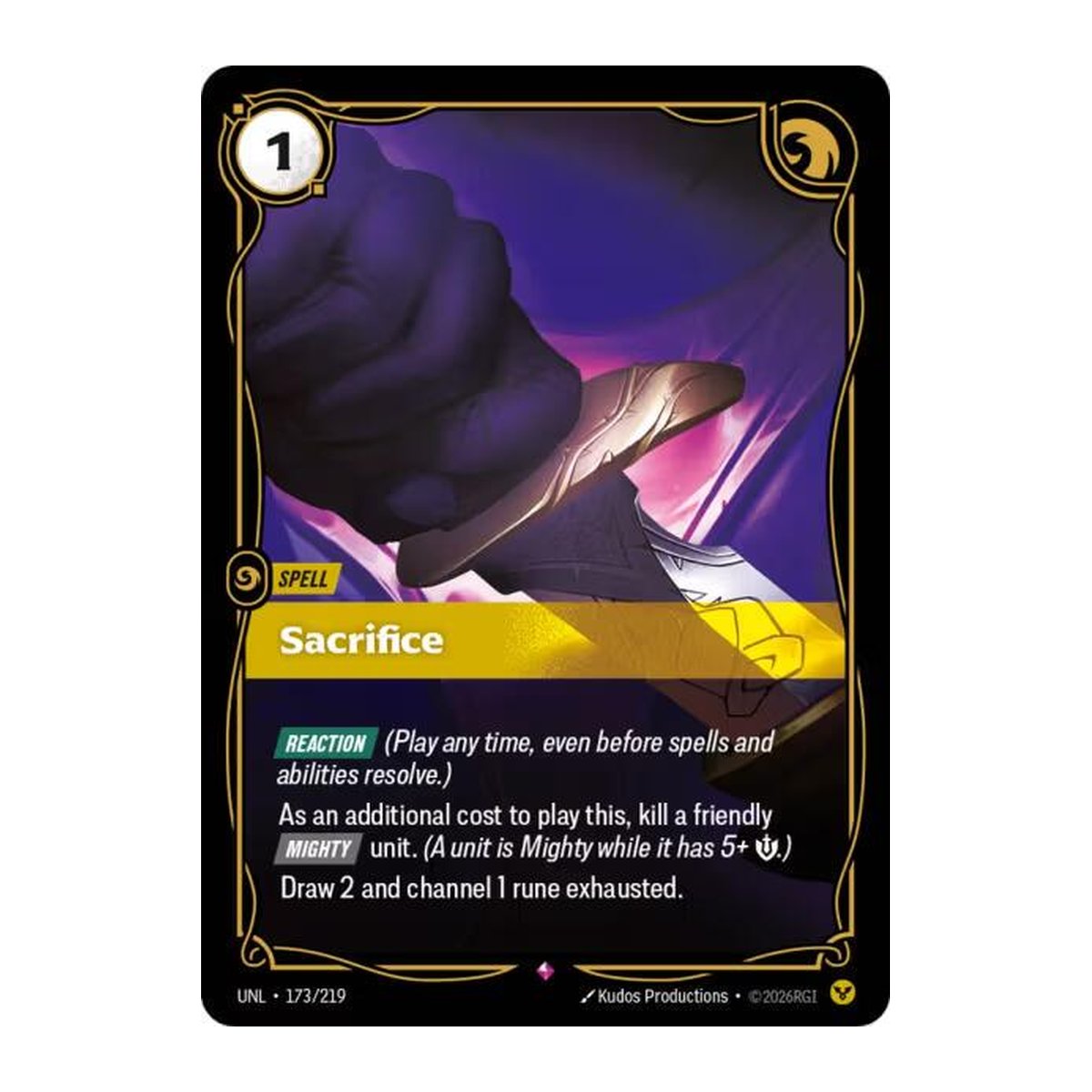 Unleashed Sacrifice 173 Rare