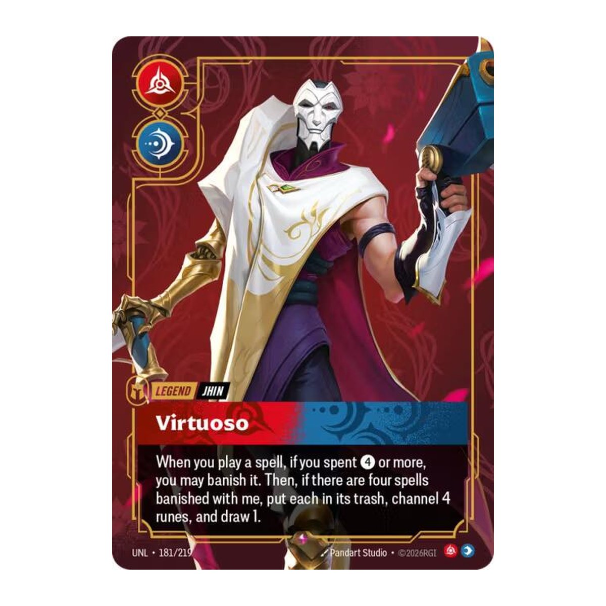 Unleashed Jhin, Virtuoso 181 Rare