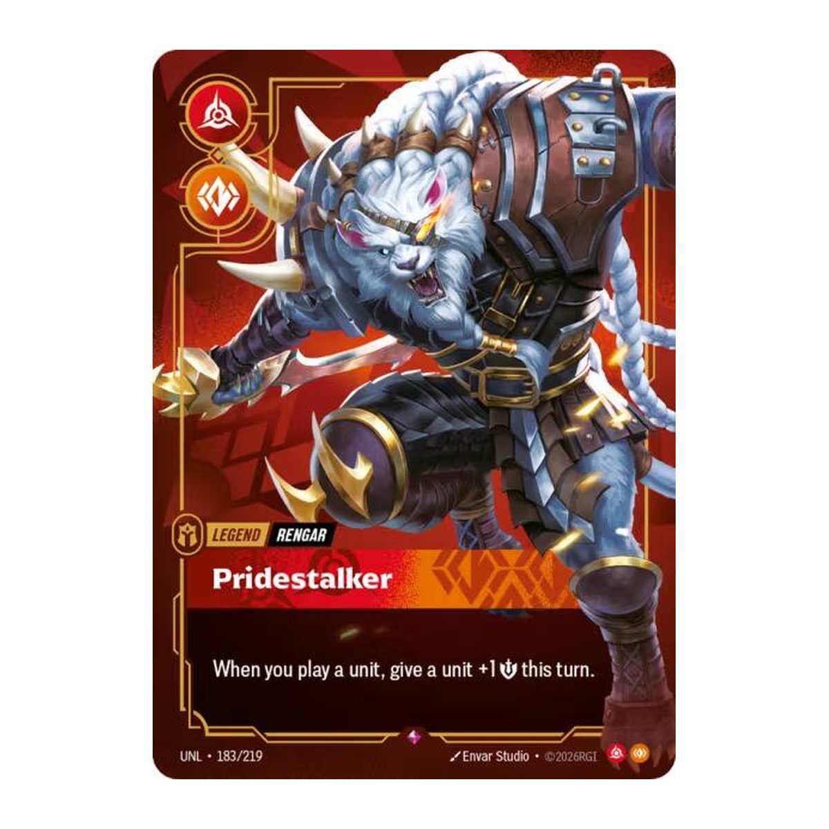 Unleashed Rengar, Pridestalker 183 Rare