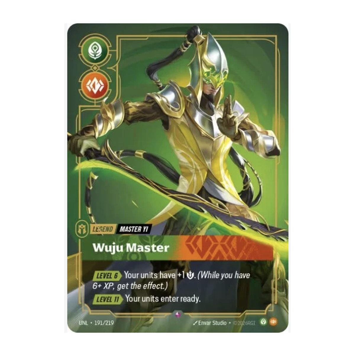 Unleashed Master Yi, Wuju Master 191 Rare