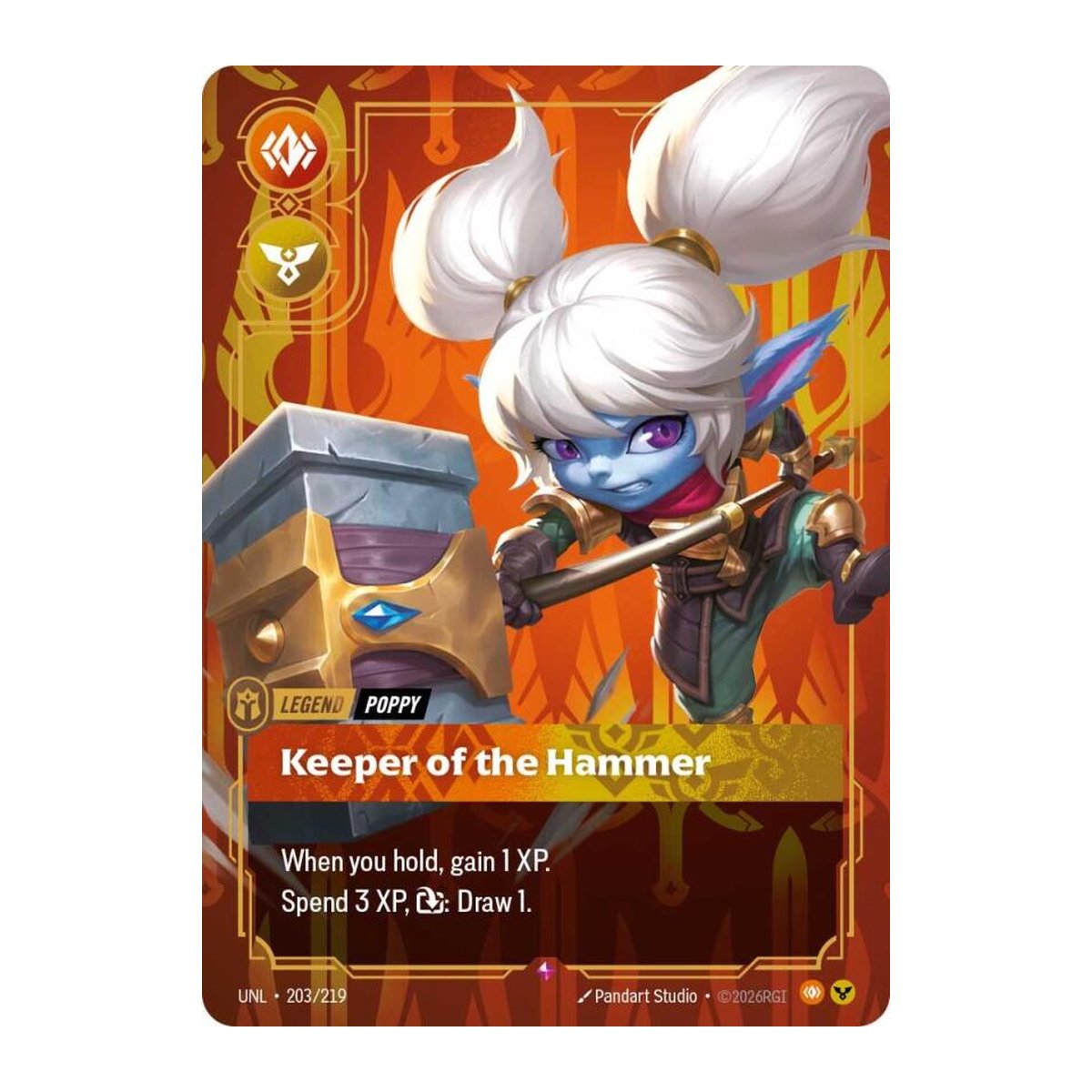 Unleashed Poppy, Keeper of the Hammer 203 Rare