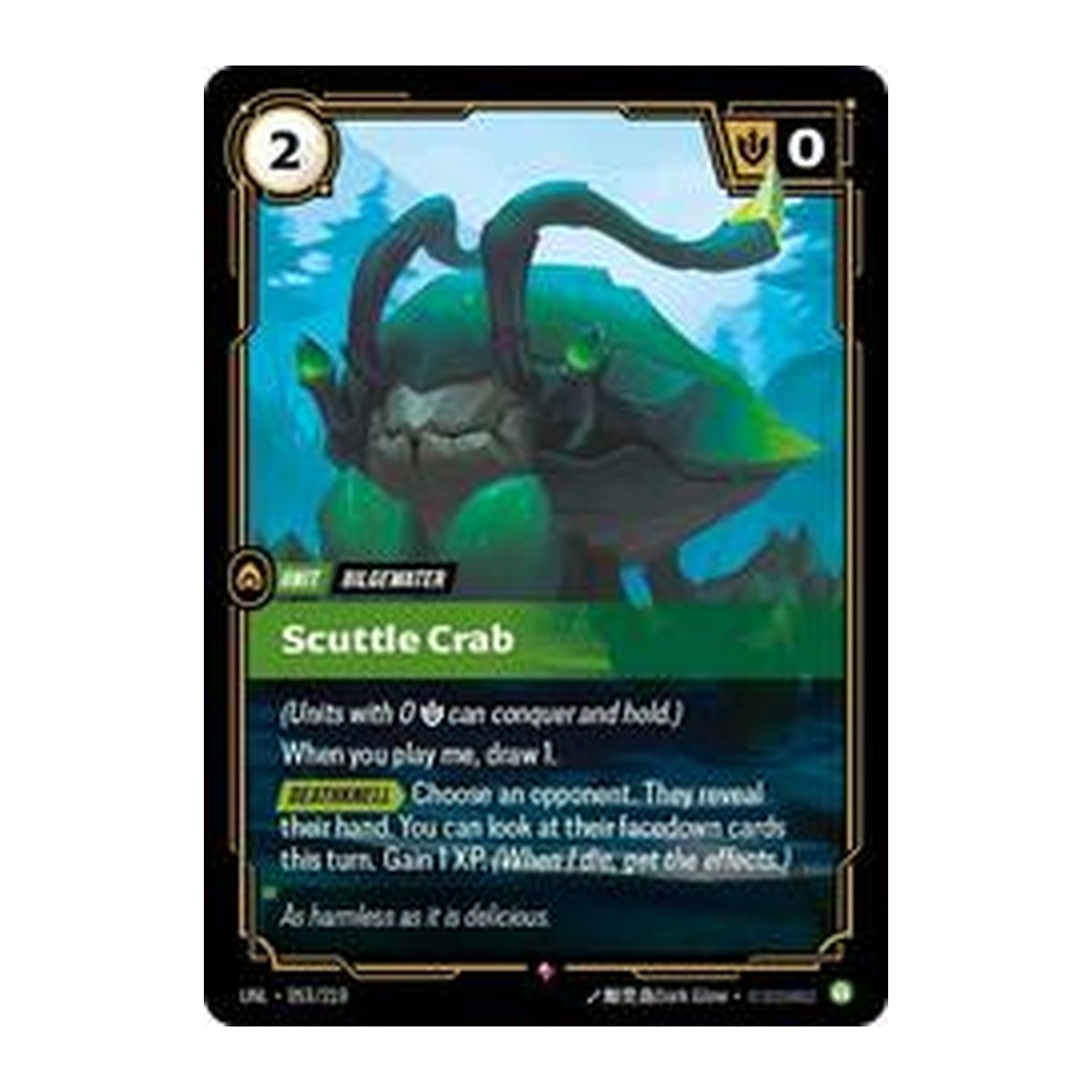 Unleashed Scuttle Crab 53 Rare