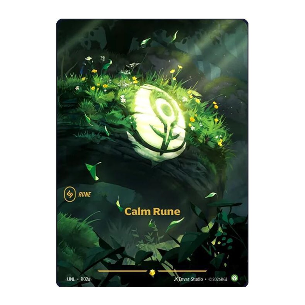 Unleashed Calm Rune R02A Alternate Art