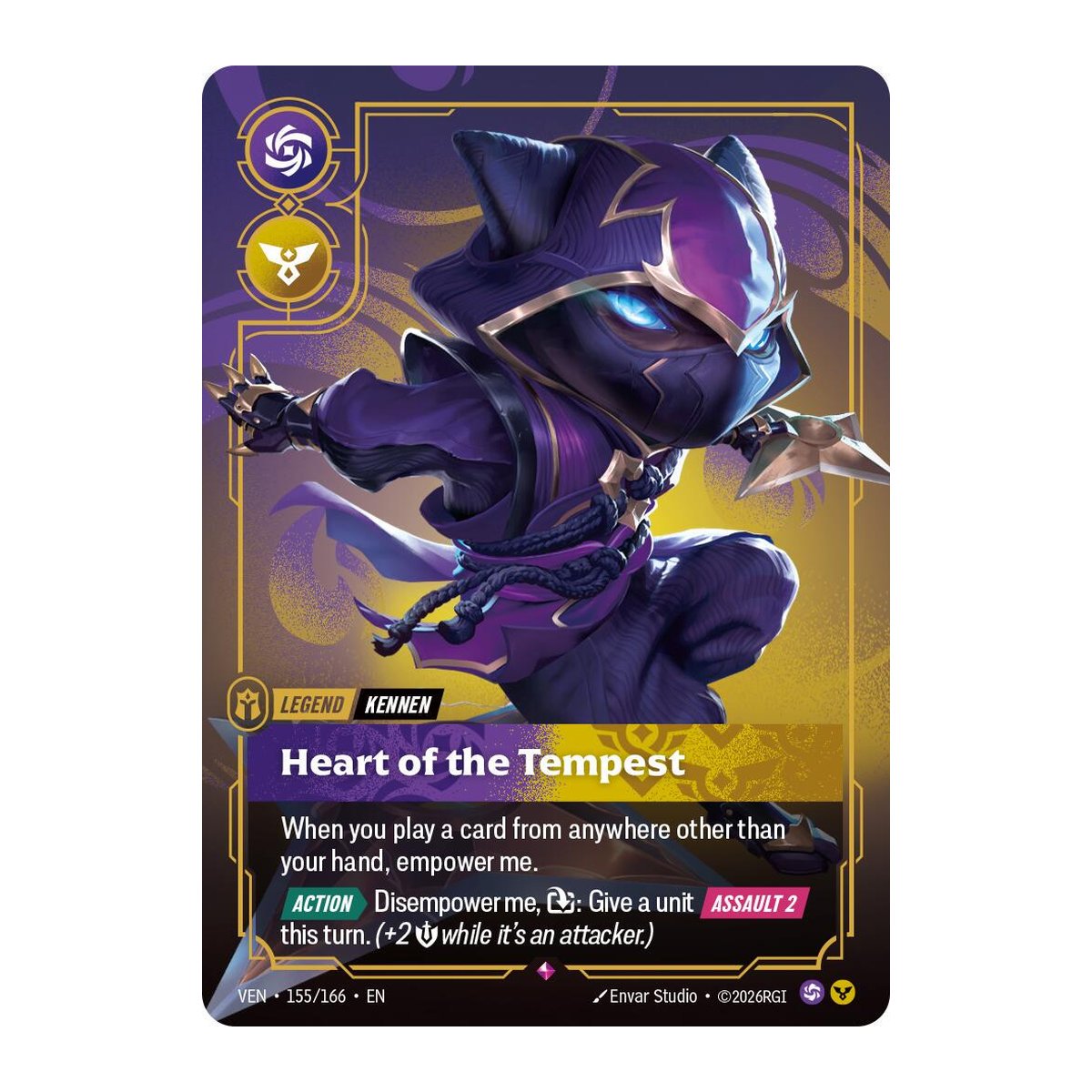 Vendetta Kennen, Heart of the Tempest 155 Rare