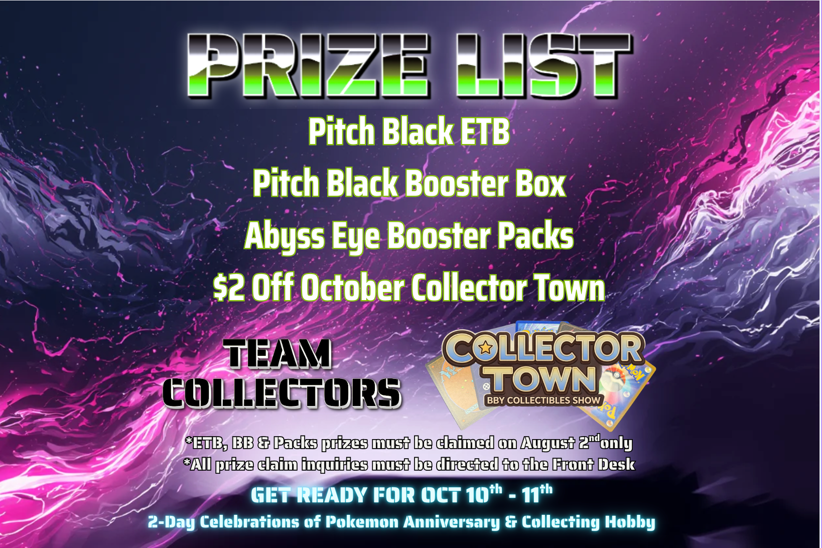 August 2nd Collector Town Entry Ticket (Scratch & Win Bonus!)